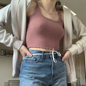 Pacsun pink crop top